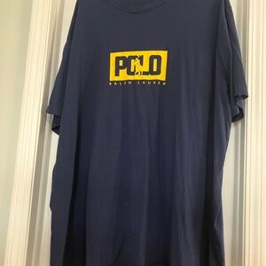 Ralph Lauren Navy and Yellow Short Sleeve Tee
